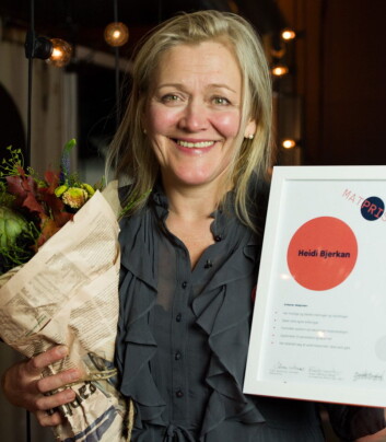 Matprisen til Heidi Bjerkan. (Foto: Joachim Sollerman) Matprisen til Heidi Bjerkan. (Foto: Joachim Sollerman)