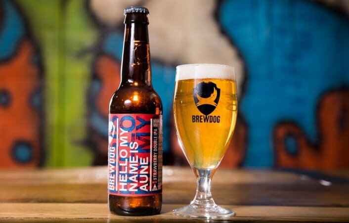 Nå lanserer det skotske bryggeriet BrewDog «Hello My Name is Aune», inispirert av Aune Sand. (Foto: BrewDog) Nå lanserer det skotske bryggeriet BrewDog «Hello My Name is Aune», inispirert av Aune Sand. (Foto: BrewDog)