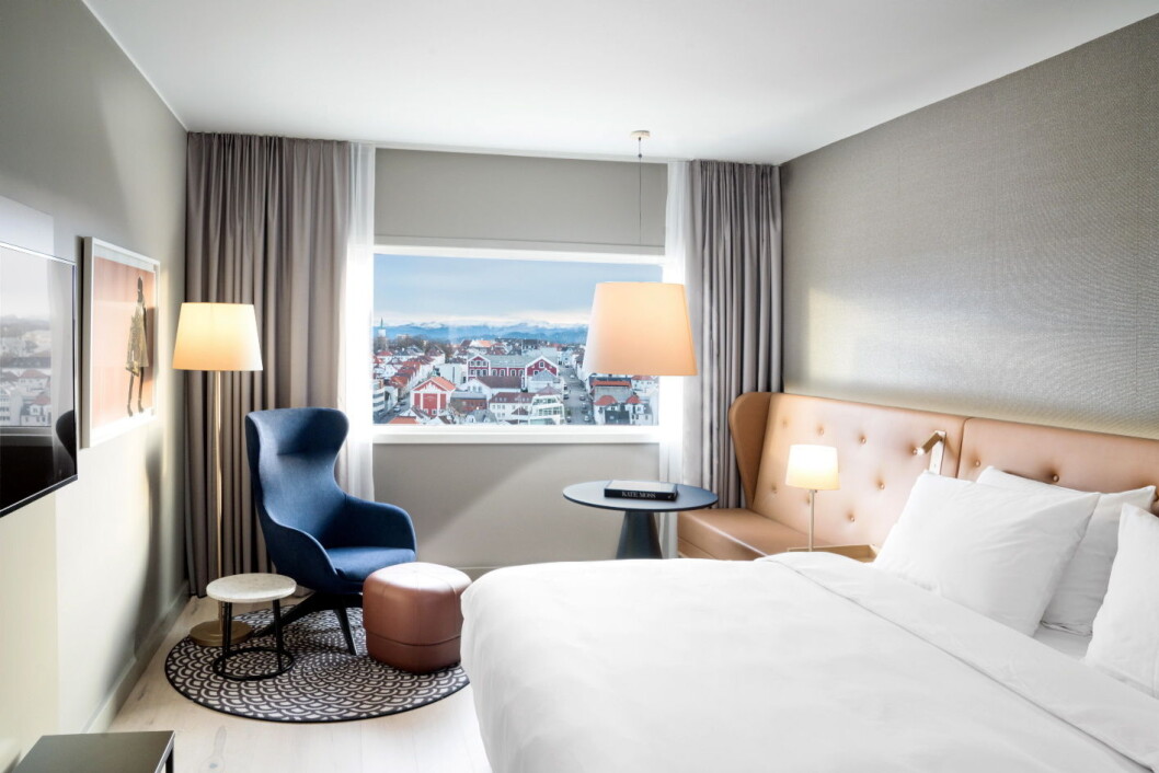 Nytt gjesterom hos Radisson Blu Atlantic Hotel, Stavanger. (Foto: Lisa Löwenborg) Nytt gjesterom hos Radisson Blu Atlantic Hotel, Stavanger. (Foto: Lisa Löwenborg)