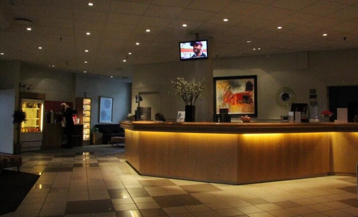 Fra resepsjonsområdet på hotellet. (Foto: Morten Holt) Fra resepsjonsområdet på hotellet. (Foto: Morten Holt)