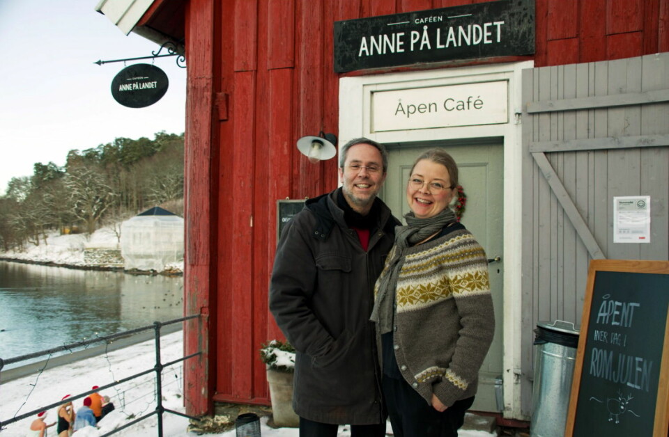 De er klare for å utvide fra landet til by’n. Bendik Romstad og Anne Gravingen åpner på gamle Frognerparken Café rundt 1. mai. (Foto: Georg Mathisen)