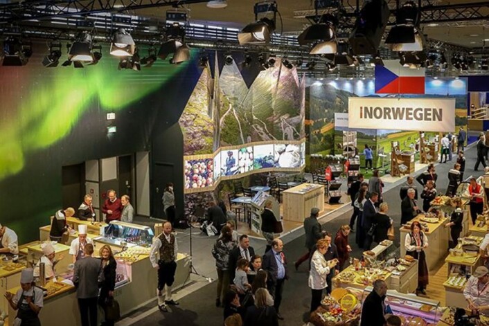 Norges stand på Grüne Woche 2017. (Foto: Landbruks- og matdepartementet) Norges stand på Grüne Woche 2017. (Foto: Landbruks- og matdepartementet)