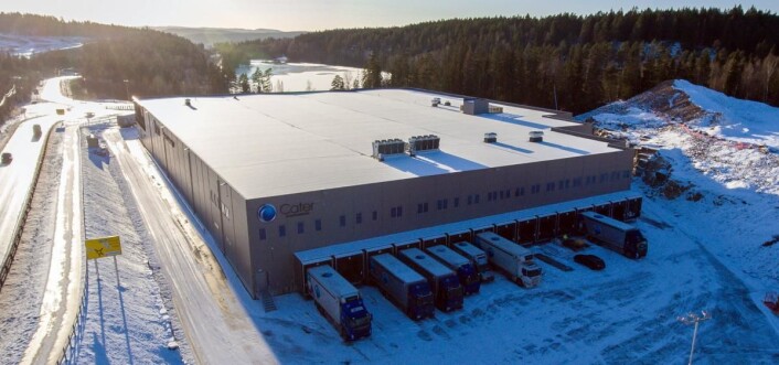 Det nye sentrallageret i Lier. (Foto: Cater Storkjøkken) Det nye sentrallageret i Lier. (Foto: Cater Storkjøkken)