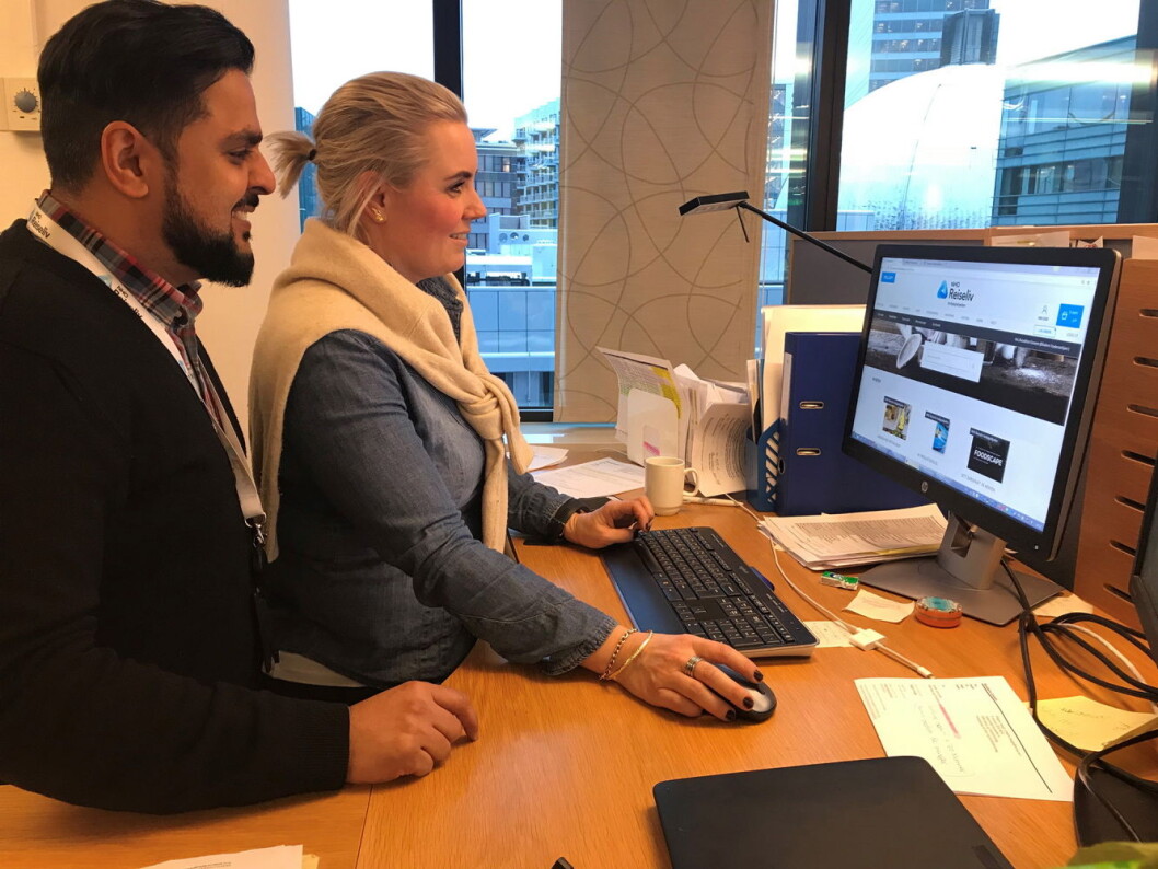 Nasjonal salgsleder Javvad Latif og innkjøpskonsulent på netthandel Benedicte Granum i NHO Reiseliv Innkjøpskjeden. (Foto: NHO Reiseliv) Nasjonal salgsleder Javvad Latif og innkjøpskonsulent på netthandel Benedicte Granum i NHO Reiseliv Innkjøpskjeden. (Foto: NHO Reiseliv)