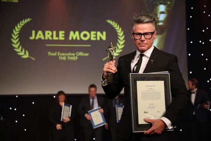 Jarle Moen, hotelldirektør på The Thief, er kåret til Årets hotelier 2017. (Foto: Camilla Bergan/HSMAI) Jarle Moen, hotelldirektør på The Thief, er kåret til Årets hotelier 2017. (Foto: Camilla Bergan/HSMAI)