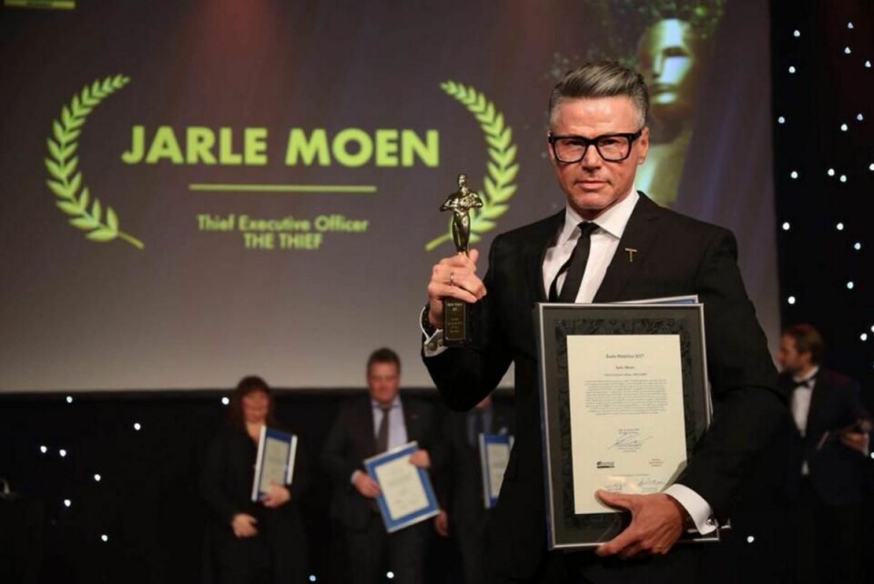 Jarle Moen, hotelldirektør på The Thief, er kåret til Årets hotelier 2017. (Foto: Camilla Bergan/HSMAI)