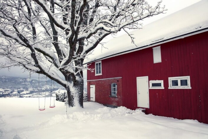 Låven på Kimerud, der produksjonen foregår. (Foto: Kimerud) Låven på Kimerud, der produksjonen foregår. (Foto: Kimerud)