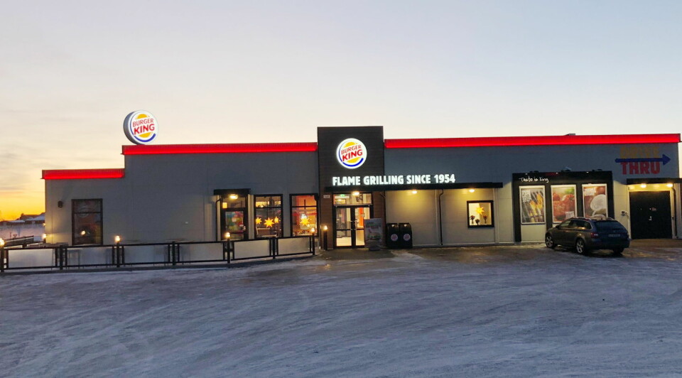 Burger King skal inn mange steder der du finner Marché i dag. Dette er den nye Burger King-restauranten på Ringdalsskogen ved Larvik. (Foto: Burger King)