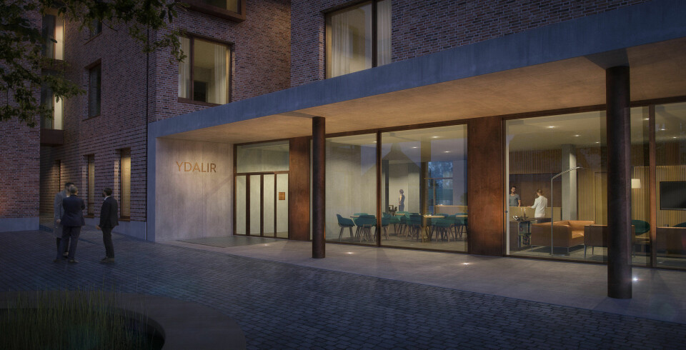 Snart åpner Ydalir Hotel på Campus Ullandhaug på Universitetet i Stavanger (UiS).(Illustrasjon: Ydalir Hotel)