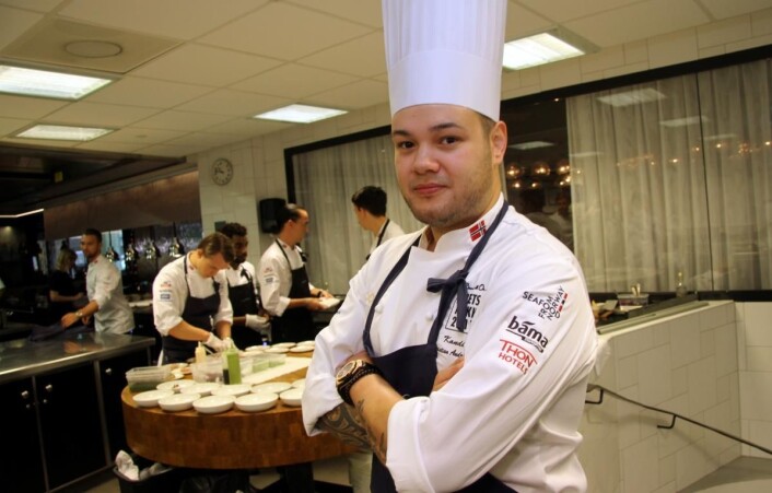 Bocuse d'Or-kokk Christian André Pettersen har plukket ut sine viktigste støttespillere til sitt Team Bocuse Norge. (Foto: Morten Holt) Bocuse d'Or-kokk Christian André Pettersen har plukket ut sine viktigste støttespillere til sitt Team Bocuse Norge. (Foto: Morten Holt)