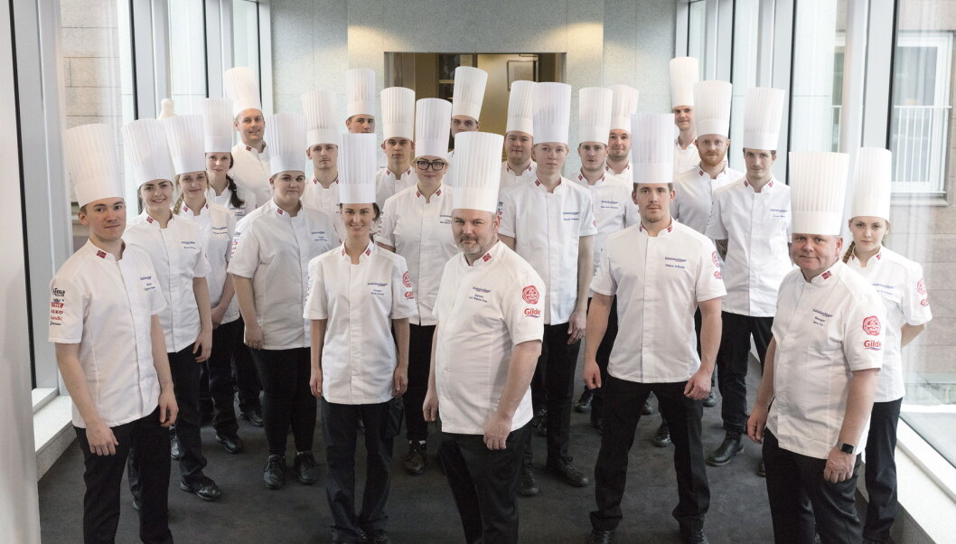 De norske kokkelandslagene. (Foto: NKL) De norske kokkelandslagene. (Foto: NKL)