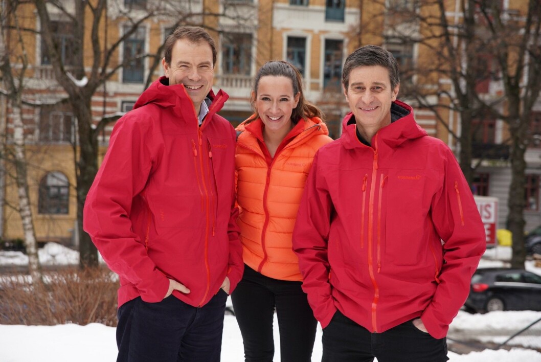 Norwegian Adventure Company: Fra venstre Arild Kaale, Nina Kristine Madsen-Geelmuyden og Fredrik Geelmuyden. (Foto: Ole Sundfær Haug) Norwegian Adventure Company: Fra venstre Arild Kaale, Nina Kristine Madsen-Geelmuyden og Fredrik Geelmuyden. (Foto: Ole Sundfær Haug)