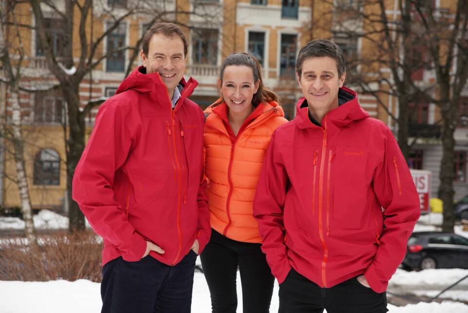 Norwegian Adventure Company: Fra venstre Arild Kaale, Nina Kristine Madsen-Geelmuyden og Fredrik Geelmuyden. (Foto: Ole Sundfær Haug)