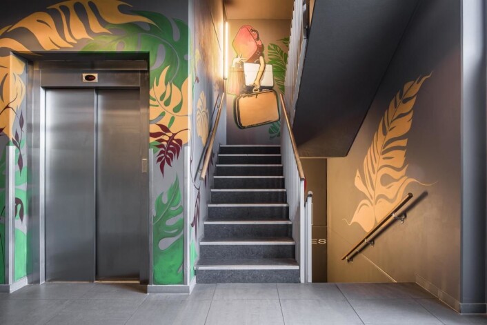 Gatekunst på Smarthotel Forus. (Foto: Smarthotel) Gatekunst på Smarthotel Forus. (Foto: Smarthotel)