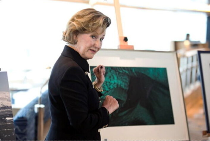 <strong>Hennes Majestet Dronning Sonja</strong>. (Foto: Pontus Höök/Hurtigruten) <strong>Hennes Majestet Dronning Sonja</strong>. (Foto: Pontus Höök/Hurtigruten)