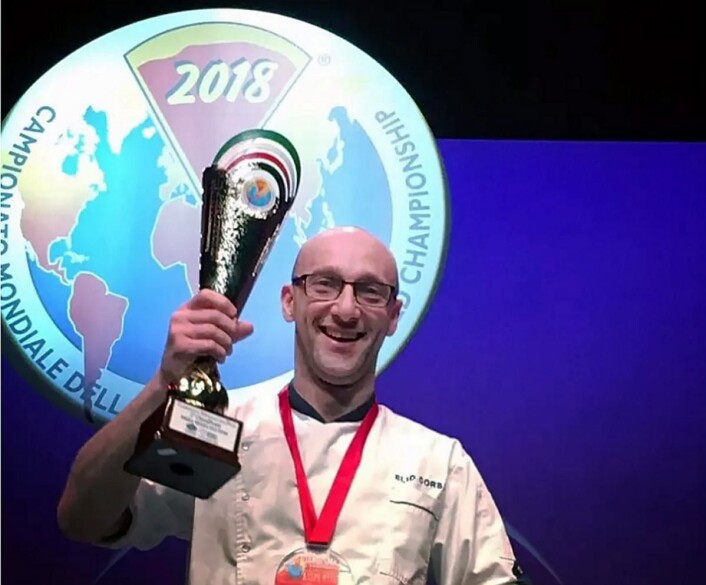 Elio Corsi sikret sølv i Pizza World Championship 2018. (Foto: Tobias Schelin) Elio Corsi sikret sølv i Pizza World Championship 2018. (Foto: Tobias Schelin)
