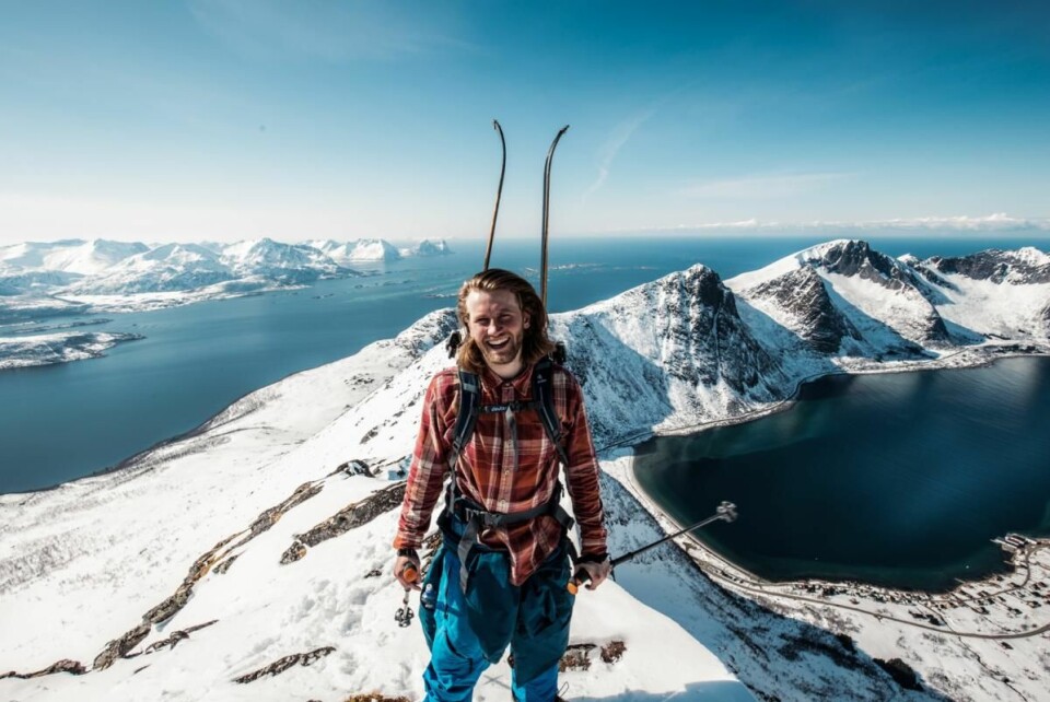 Til topps på Senja. (Foto: Norwegian Adventure Company)