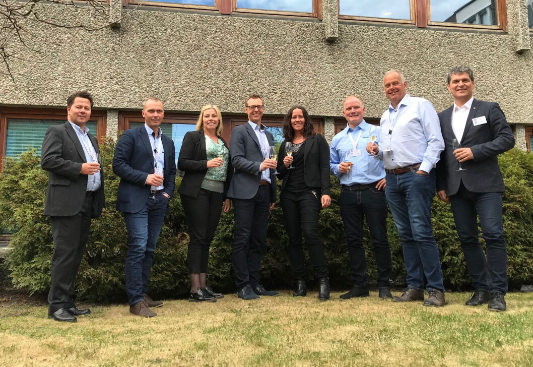 Her er styret sammen med daglig leder i BFSN, Joe Harald Strand (til venstre). Styreleder Brede Hemma er nummer to fra venstre. (Foto: BFSN) Her er styret sammen med daglig leder i BFSN, Joe Harald Strand (til venstre). Styreleder Brede Hemma er nummer to fra venstre. (Foto: BFSN)