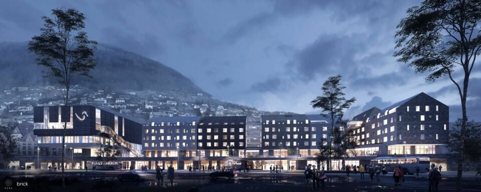 Scandic Voss får 216 rom når det åpnes i 2020. (Illustrasjon: Scandic Hotels)