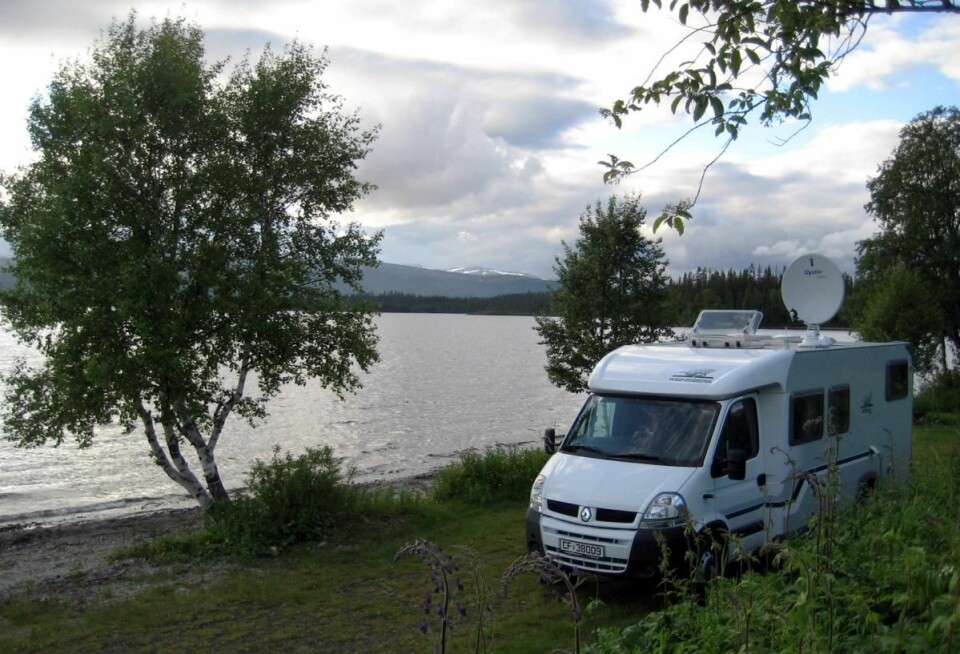 Stadig flere bobiler inntar norske campingplasser. (Foto: Hans Degerdal)