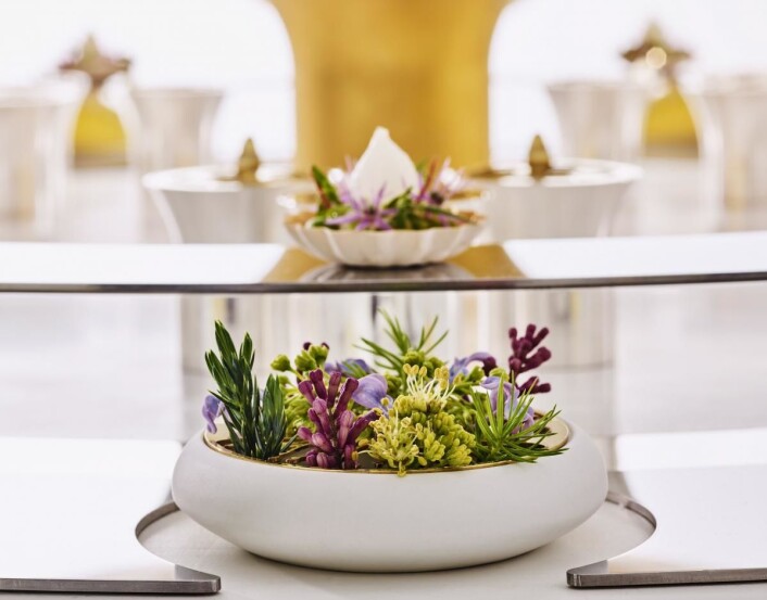 Den arktiske floraen er i sentrum for det norske laget i Bocuse d’Or. Her fra fatet. (Foto: Tom Haga) Den arktiske floraen er i sentrum for det norske laget i Bocuse d’Or. Her fra fatet. (Foto: Tom Haga)
