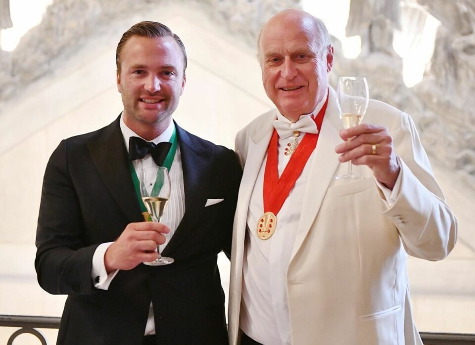 Philippe Baijot (President of Champagne Lanson) og Ole Steinsholt. (Foto: Michel Jolyot)