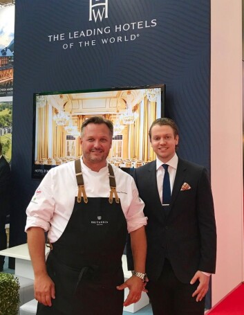 Hotelldirektær Mikael Forselius (til venstre) og salgs- og markedsdirektør Peter Gjerde. (Foto: Britannia Hotel) Hotelldirektær Mikael Forselius (til venstre) og salgs- og markedsdirektør Peter Gjerde. (Foto: Britannia Hotel)