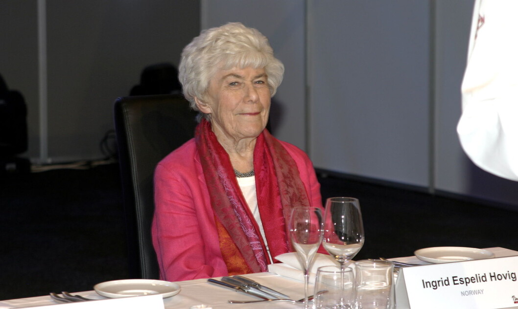 Ingrid Espelid Hovig er død, 94 år gammel. (Foto: Morten Holt) Ingrid Espelid Hovig er død, 94 år gammel. (Foto: Morten Holt)