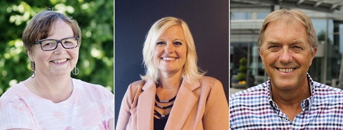 Gunn Knutsen, Norsk Sjømat, Gry Sørensen, Norges Frukt- og Grønnsakgrossisters Forbund og Gunnar Bakke i Baker- og Konditorbransjens Landsforening samarbeider om innsatsområde 4. (Foto: Foodscape) Gunn Knutsen, Norsk Sjømat, Gry Sørensen, Norges Frukt- og Grønnsakgrossisters Forbund og Gunnar Bakke i Baker- og Konditorbransjens Landsforening samarbeider om innsatsområde 4. (Foto: Foodscape)