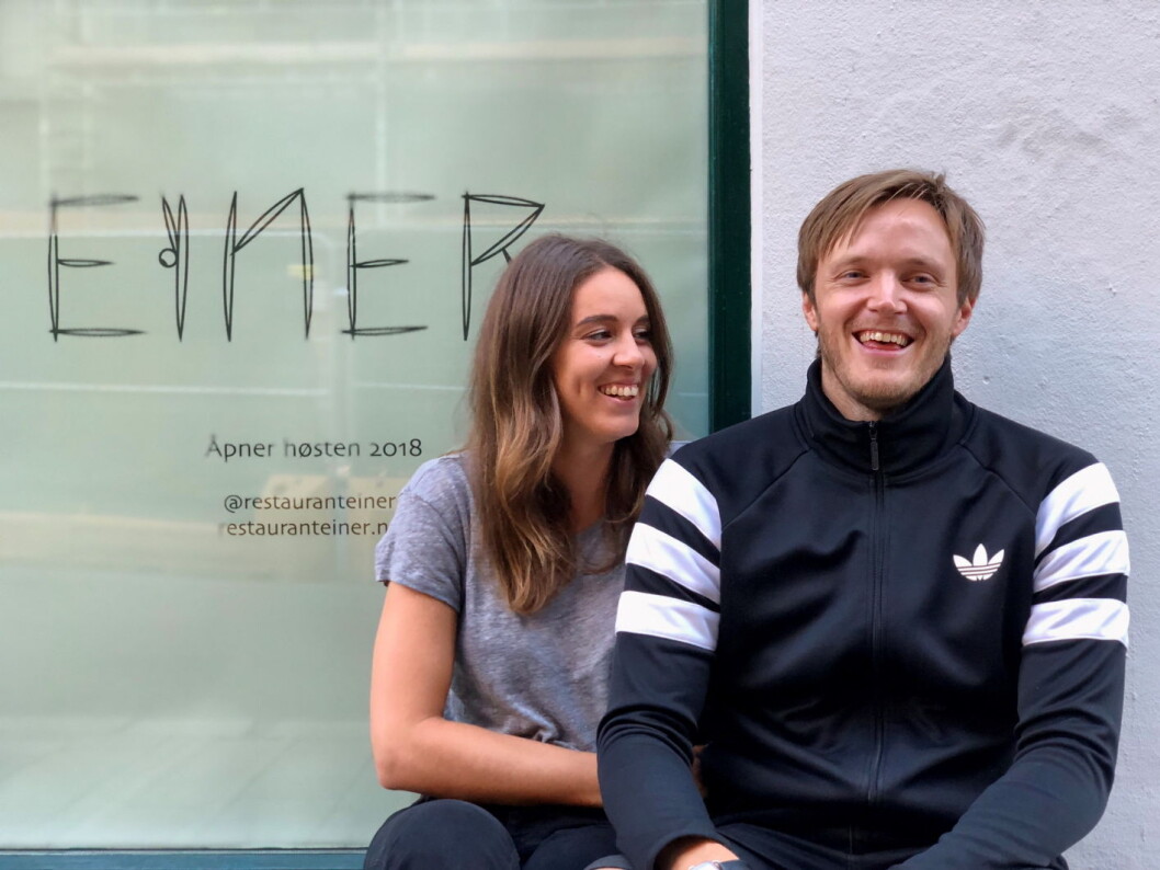 Sara Johansson og Svein Trandem skal lede den nye restauranten Einer i Oslo, som åpnes i begynnelsen av september. (Foto: Einer) Sara Johansson og Svein Trandem skal lede den nye restauranten Einer i Oslo, som åpnes i begynnelsen av september. (Foto: Einer)