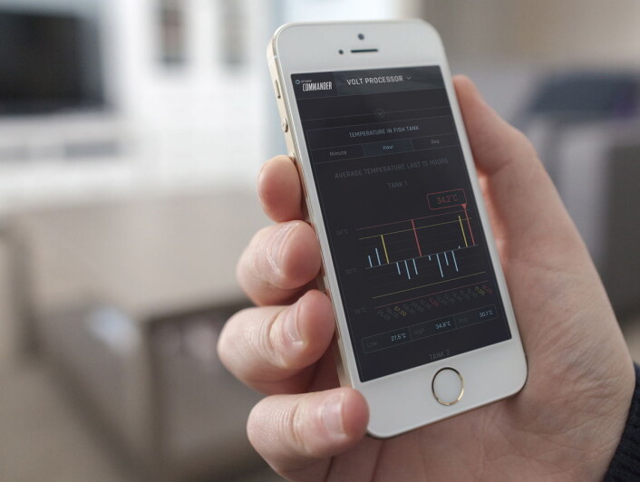 <em>Den nye digitale plattformen Optimar Commander samler og analyserer big data fra fiskeproduksjonen, og gir brukeren full oversikt rett fra mobilen. (Illustrasjonsfoto: Optimar)</em> <em>Den nye digitale plattformen Optimar Commander samler og analyserer big data fra fiskeproduksjonen, og gir brukeren full oversikt rett fra mobilen. (Illustrasjonsfoto: Optimar)</em>