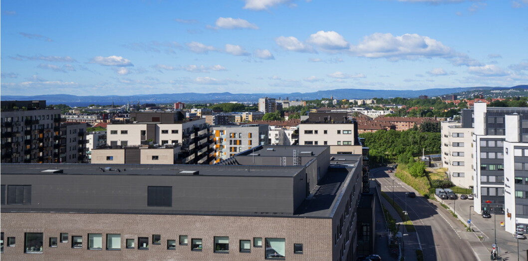 Thon Hotel Storo, som åpner 5. september, har flott utsikt over byen. (Foto: Thon Hotels) Thon Hotel Storo, som åpner 5. september, har flott utsikt over byen. (Foto: Thon Hotels)