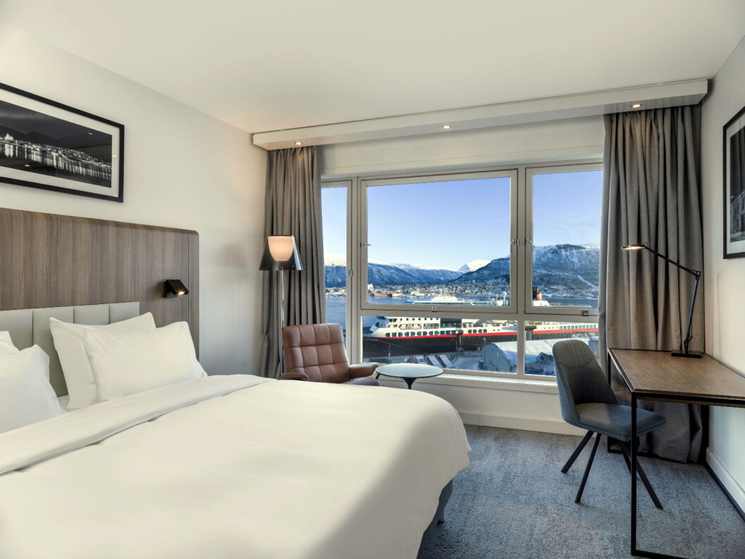 Hotellrommene på Radisson Blu Hotel Tromsø er nyoppusset. (Foto: Radisson Hotel Group) Hotellrommene på Radisson Blu Hotel Tromsø er nyoppusset. (Foto: Radisson Hotel Group)