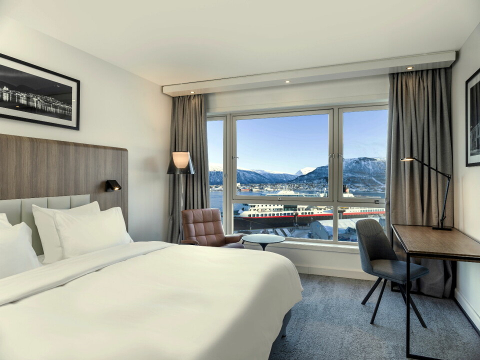 Hotellrommene på Radisson Blu Hotel Tromsø er nyoppusset. (Foto: Radisson Hotel Group)