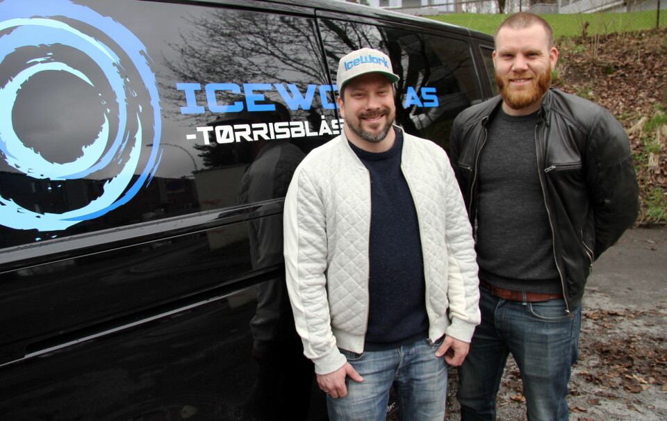 Brødrene Kim Andersen (til venstre) og Hans-Petter Nygård driver Icework. (Foto: Morten Holt)