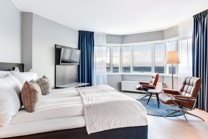 Fra ett av rommene på Quality Hotel Ålesund. (Foto: Quality Hotel) Fra ett av rommene på Quality Hotel Ålesund. (Foto: Quality Hotel)