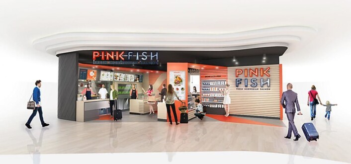 Slik tenker Geir Skeie og Pink Fish seg sitt nye spisested på Sola. (Illustrasjon: Pink Fish) Slik tenker Geir Skeie og Pink Fish seg sitt nye spisested på Sola. (Illustrasjon: Pink Fish)