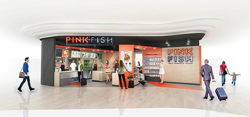 Slik tenker Geir Skeie og Pink Fish seg sitt nye spisested på Sola. (Illustrasjon: Pink Fish)