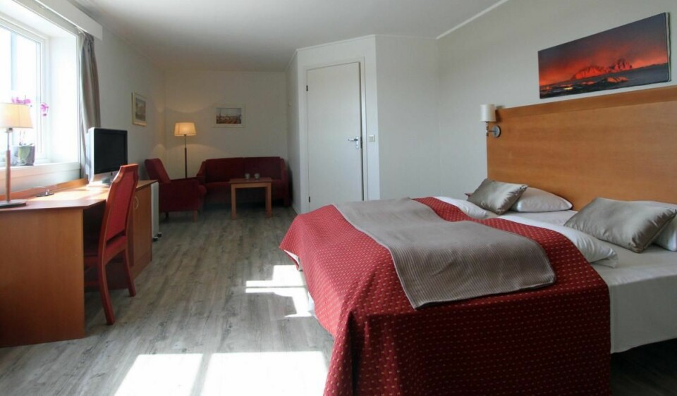 Hotellrom på Vestfjord Hotel. (Foto: Scandic Hotels/Vestfjord Hotel)