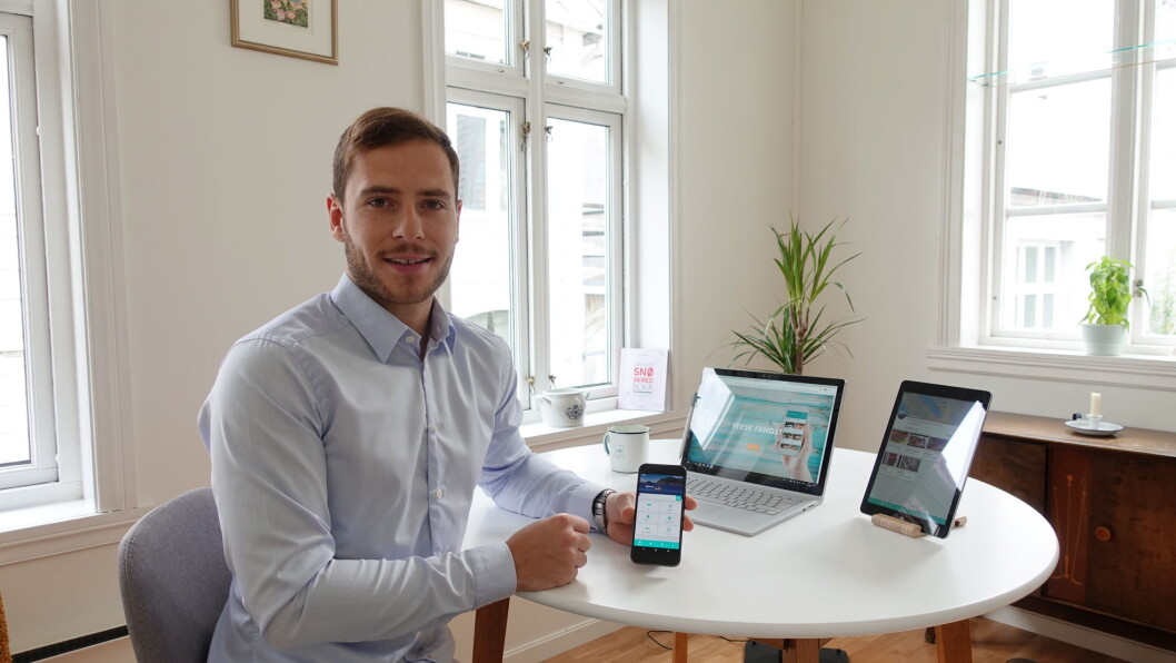 Preben Rasmussen lanserer appen Fersk Fangst. (Foto: Fersk Fangst) Preben Rasmussen lanserer appen Fersk Fangst. (Foto: Fersk Fangst)
