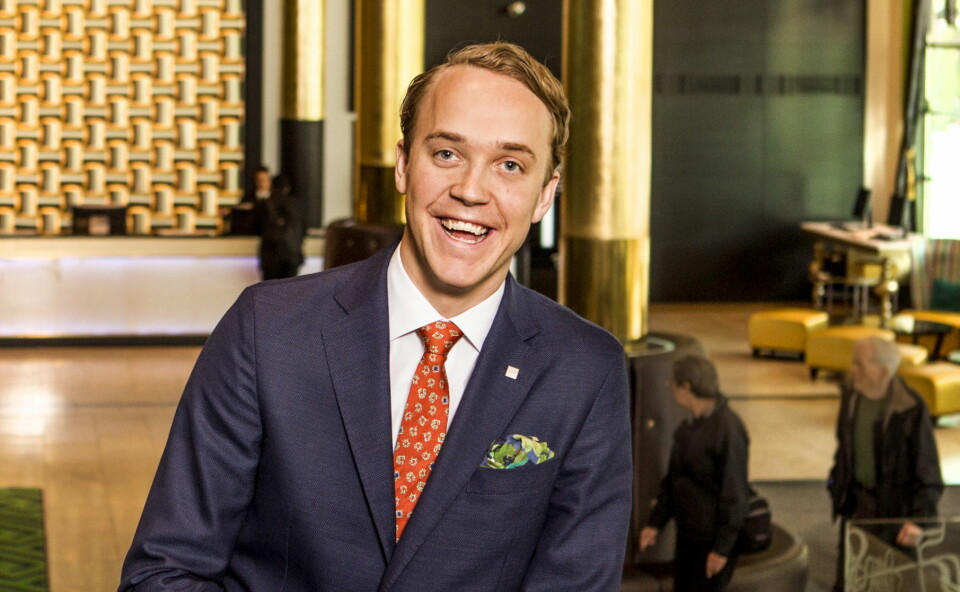 Hotelldirektør Olle Aulin er storfornøyd med at Thon Hotel Stavanger har vunnet prisen Guest Experience Award. (Foto: Gry Traaen)