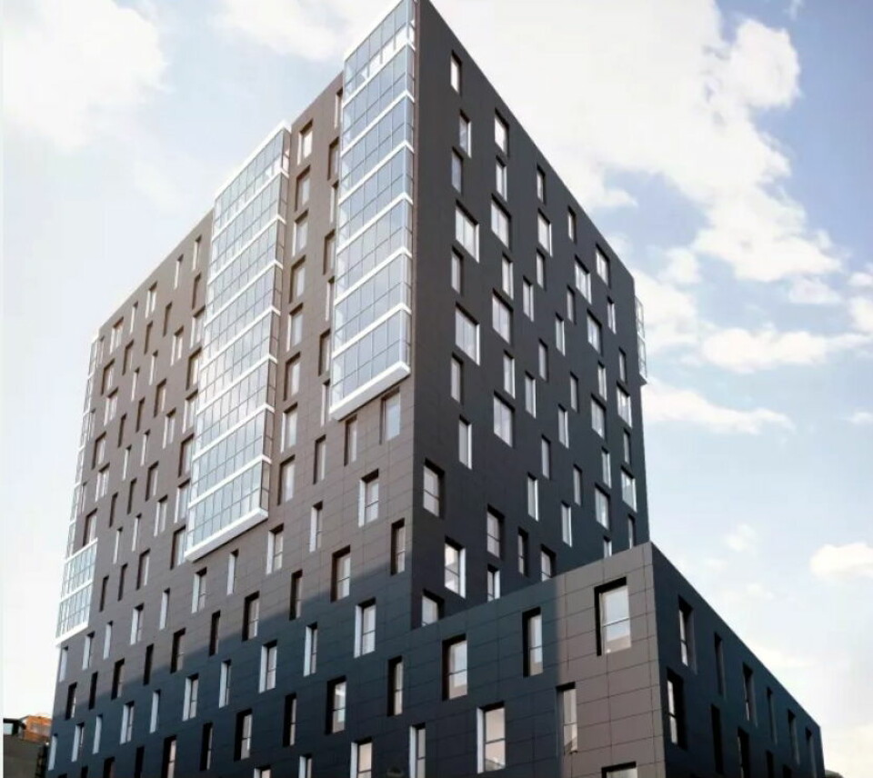 Det nye Comfort-hotellet i Bodø vil få 160 rom. (Foto: Comfort Hotel)