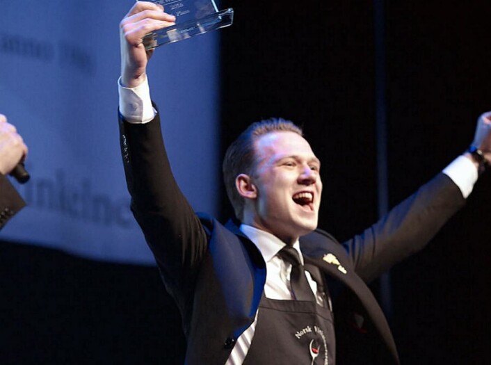 Kristoffer Aga vant NM for servitører i 2018. (Foto: Arkiv) Kristoffer Aga vant NM for servitører i 2018. (Foto: Arkiv)