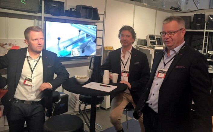 Geir Wiggen, Karl Asbjørn Haug og Kjell-Håvard Liane hos Empakk AS. (Foto: Arne Dalseng) Geir Wiggen, Karl Asbjørn Haug og Kjell-Håvard Liane hos Empakk AS. (Foto: Arne Dalseng)
