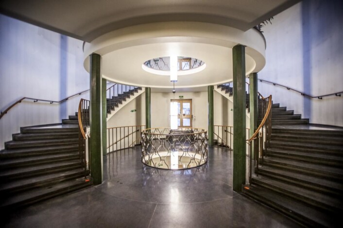 Lobbyen er spektakulær i det gamle Oslo Lysverker-bygget, og vil bli bevart. (Foto: Roberto di Trani) Lobbyen er spektakulær i det gamle Oslo Lysverker-bygget, og vil bli bevart. (Foto: Roberto di Trani)