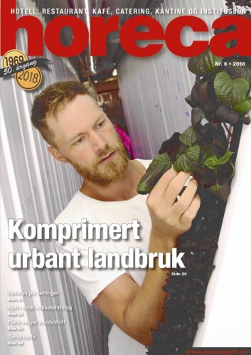 Omslaget på Horecas sjette utgave i 2018. (Foto: Morten Holt/layout: Tove Sissel Larsgård) Omslaget på Horecas sjette utgave i 2018. (Foto: Morten Holt/layout: Tove Sissel Larsgård)