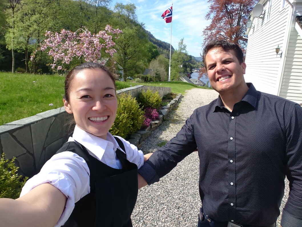 Alita Dagmar Kristensen og David Sandem er nytt vertskap på ærverdige Dalen Hotel. (Foto: Morten Holt) Alita Dagmar Kristensen og David Sandem er nytt vertskap på ærverdige Dalen Hotel. (Foto: Morten Holt)