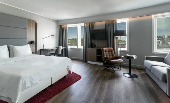 Nyrenovert rom på Radisson Blu Hotel Nydalen. (Foto: Radisson Group Hotel) Nyrenovert rom på Radisson Blu Hotel Nydalen. (Foto: Radisson Group Hotel)