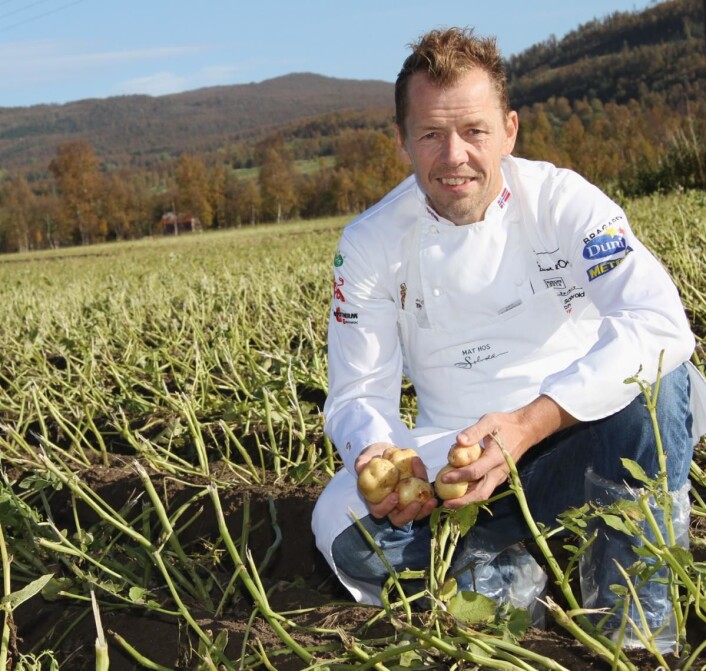 Bronse til Odd Ivar Solvold i Bocuse d'Or i 1997. (Foto: Morten Holt) Bronse til Odd Ivar Solvold i Bocuse d'Or i 1997. (Foto: Morten Holt)