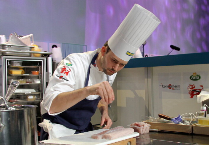 Ørjan Johannessen tok gull i Bocuse d'Or Europe i 2012. Tre år senere gjentok han bedriften i hovedkonkurransen. (Foto: Morten Holt) Ørjan Johannessen tok gull i Bocuse d'Or Europe i 2012. Tre år senere gjentok han bedriften i hovedkonkurransen. (Foto: Morten Holt)